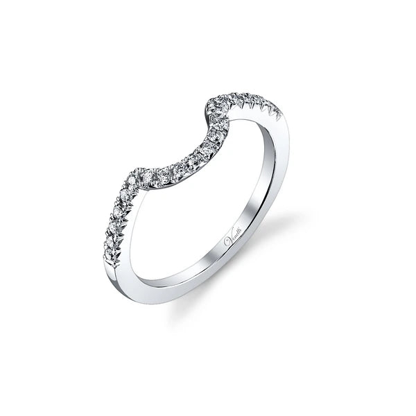 14K W Band 20Rd 0.21Ct