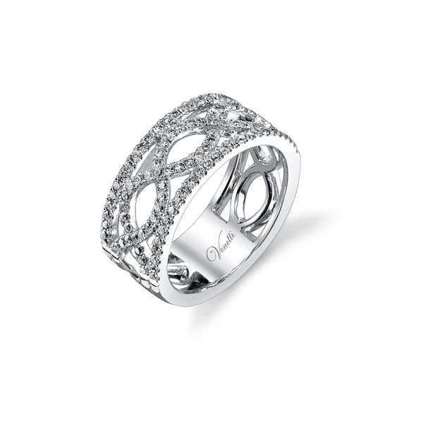 14K W Band 110Rd 0.58Ct
