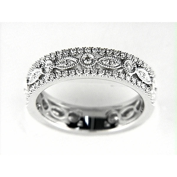 14K W Band 67Rd 0.44Ct