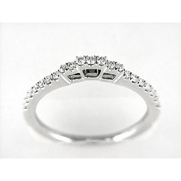 14K W Band 21Rd 0.32Ct
