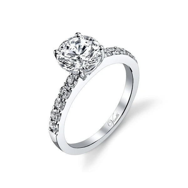 14K W Ring 10Rd 0.44Ct