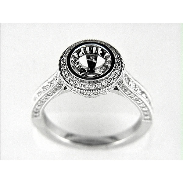 14K W Ring 135Rd 0.92Ct