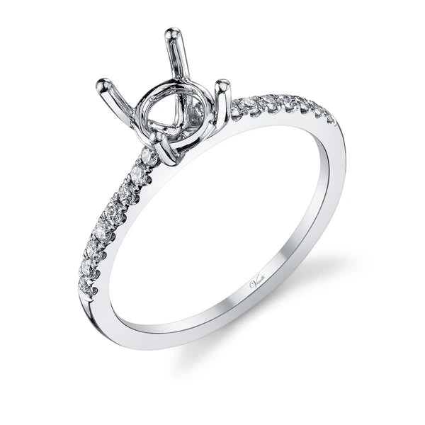 14K W Ring 16Rd 0.20Ct