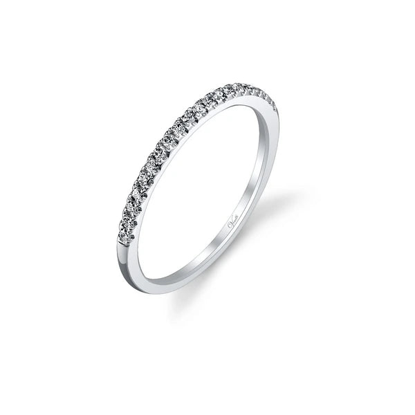 14K W Band 20Rd 0.17Ct