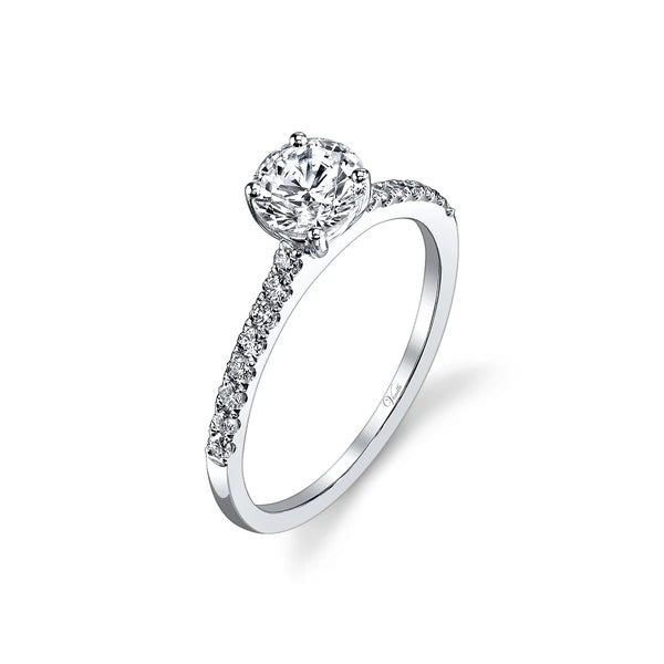 14K W Ring 16Rd 0.20Ct
