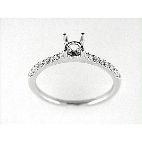 14K W Ring 16Rd 0.20Ct