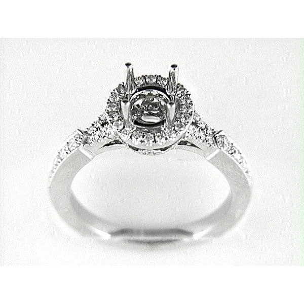 14K W Ring 58Rd 0.44Ct