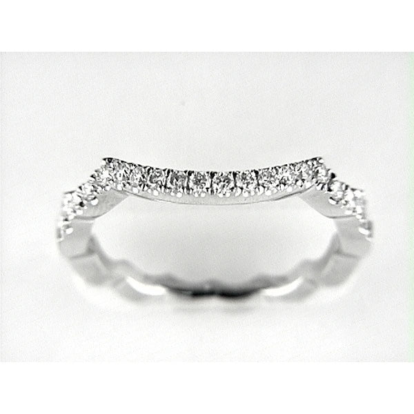 14K W Band 20Rd 0.36Ct