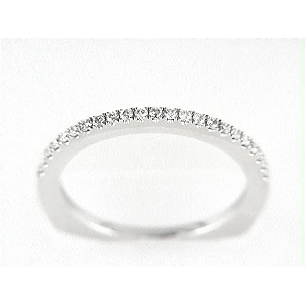 14K W Band 23Rd 0.19Ct Euro-Shank