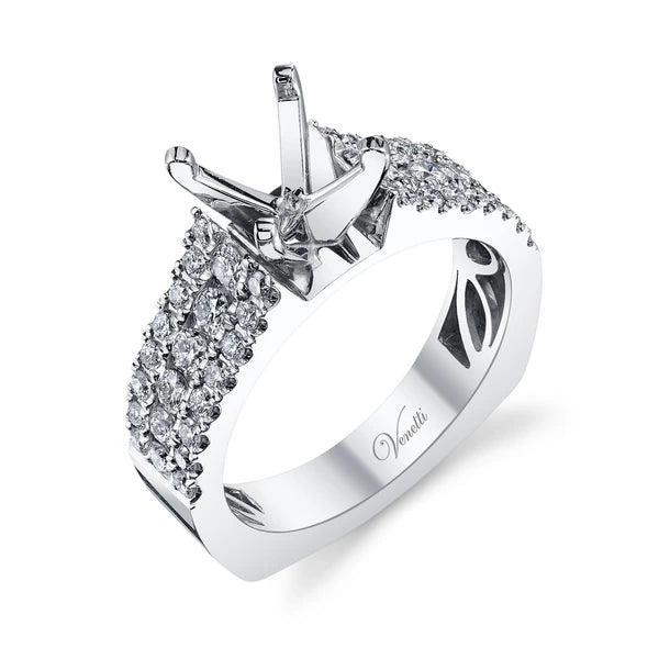 14K W Ring 44Rd 1.03Ct Euro-Shank