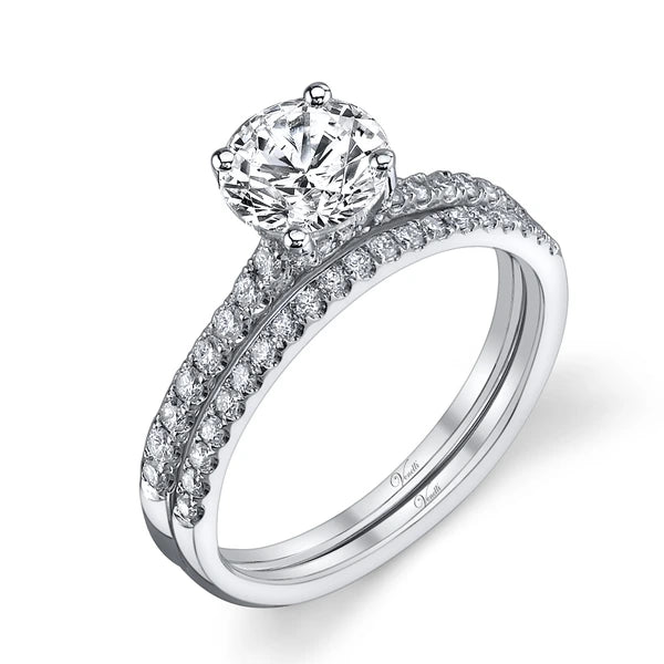 14K W Ring 44Rd 0.30Ct