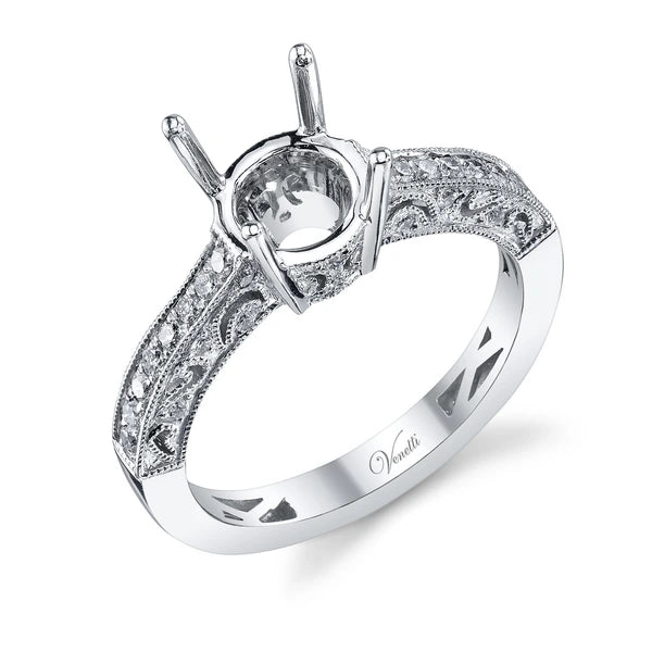 14K W Ring 36Rd 0.35Ct