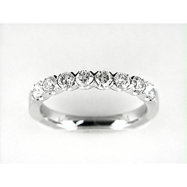 14K W Band 8Rd 0.87Ct