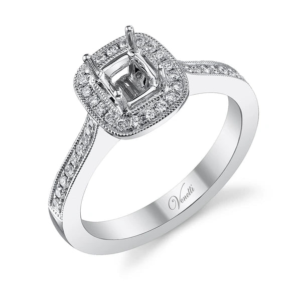14K W Ring 52Rd 0.32Ct