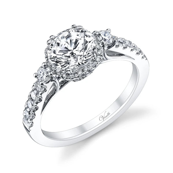 14K W Ring 54Rd 0.62Ct