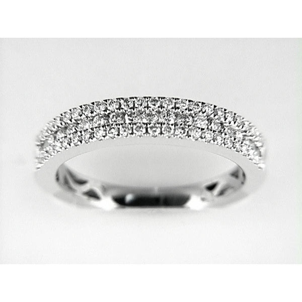 14K W Band 67Rd 0.55Ct