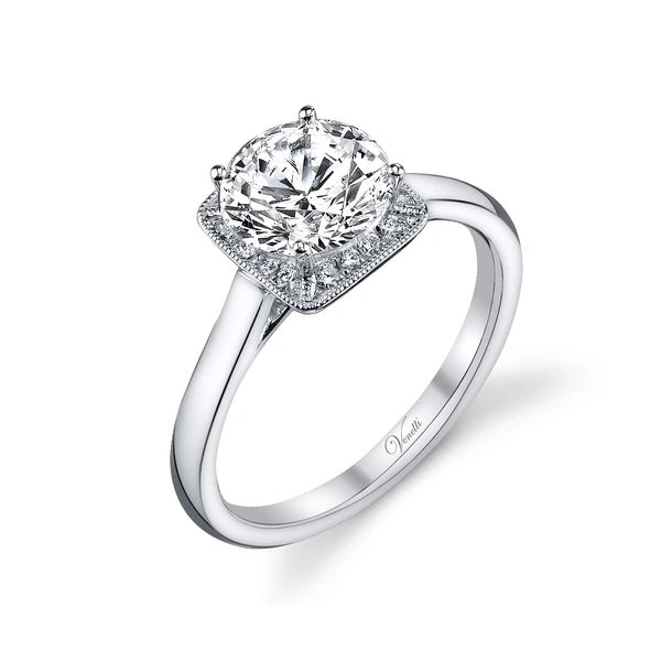 14K W Ring 16Rd 0.11Ct
