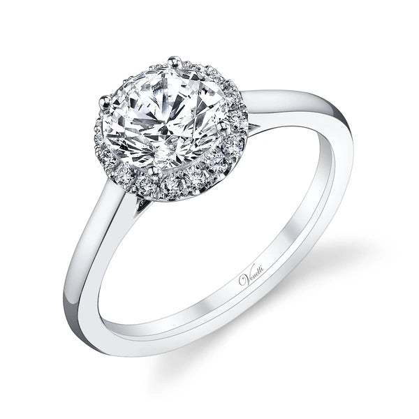 14K W Ring 16Rd 0.18Ct