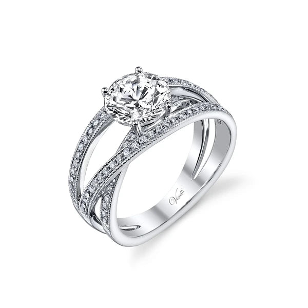 14K W Ring 82Rd 0.45Ct