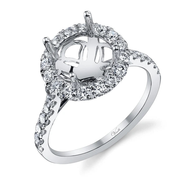 14K W Ring 30Rd 0.91Ct
