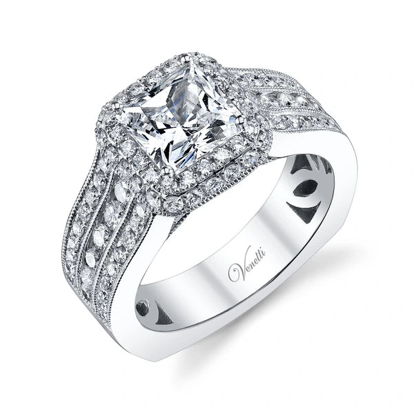14K W Ring 106Rd 1.26Ct Euro-Shank