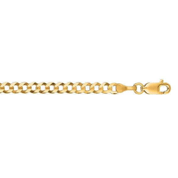 14K Gold 3.2mm Comfort Curb Chain