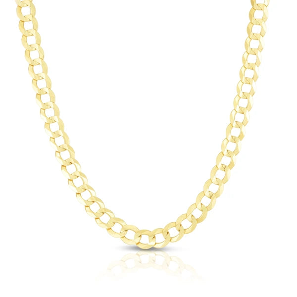 14K Gold 5.7mm Comfort Curb Chain