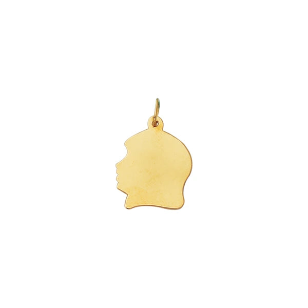 14K Gold Medium Girl Charm