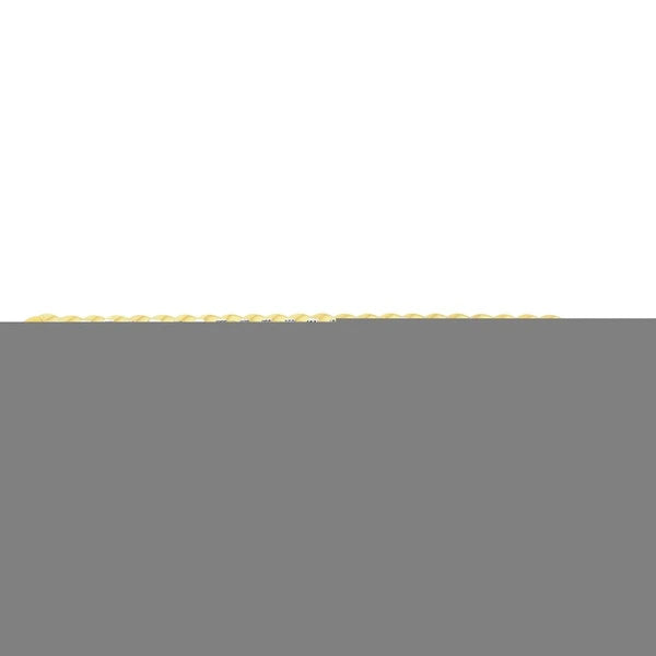 14K Gold 11.23mm White Pave Curb Chain