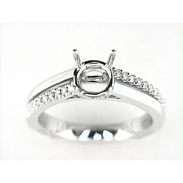 14K W Ring 24Rd 0.22Ct