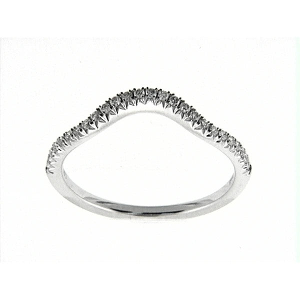 14K W Band 26Rd 0.18Ct