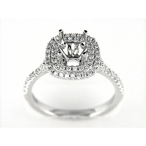 14K W Ring 78Rd 0.39Ct