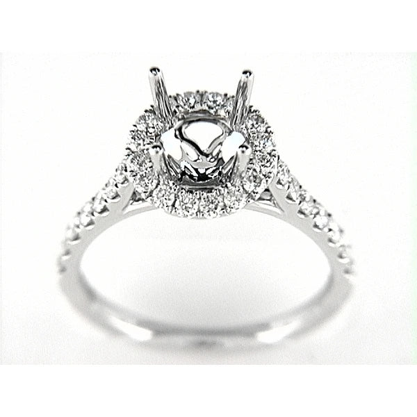 14K W Ring 30Rd 0.72Ct