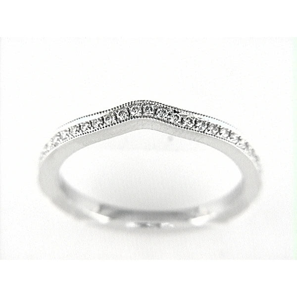 14K W Band 57Rd 0.28Ct