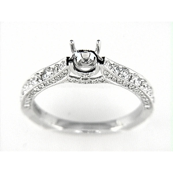 14K W Ring 80Rd 0.68Ct