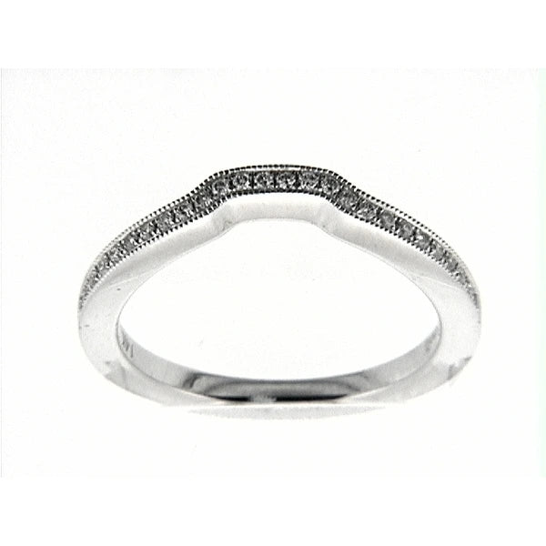 14K W Band 26Rd 0.14Ct