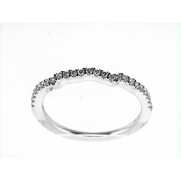 14K W Band 25Rd 0.21Ct