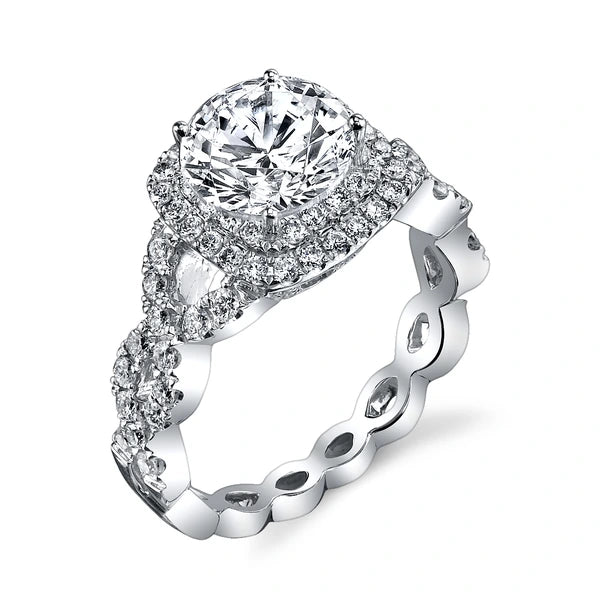 14K W Ring 84Rd 0.82Ct