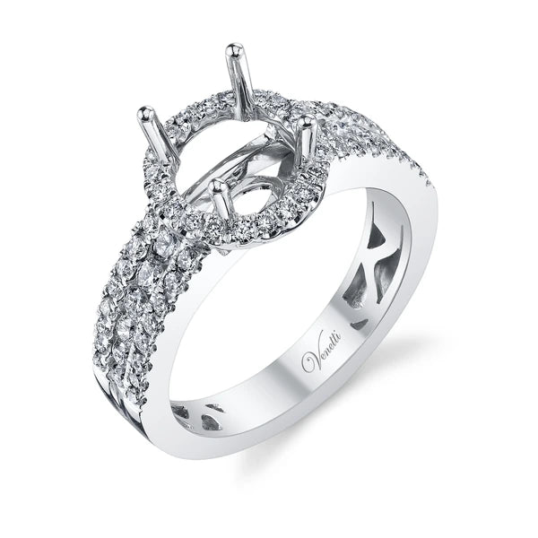 14K W Ring 64Rd 0.77Ct