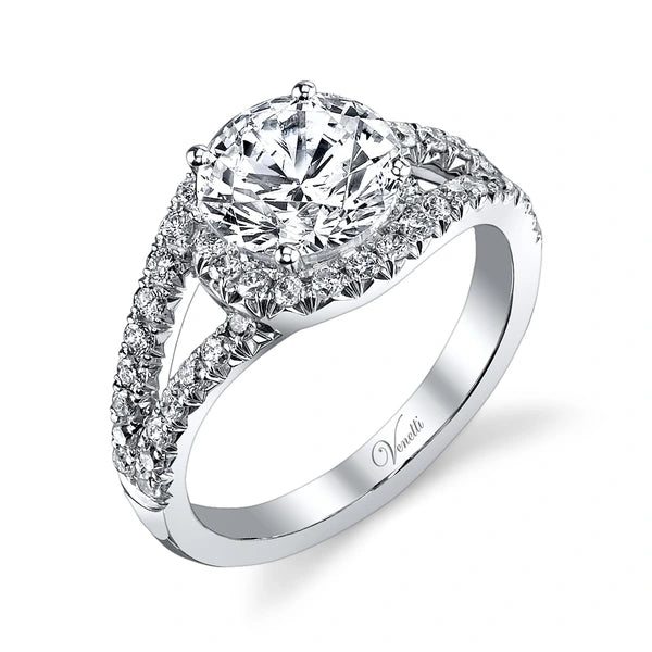 14K W Ring 46Rd 0.61Ct