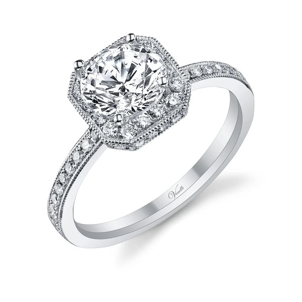 14K W Ring 68Rd 0.48Ct
