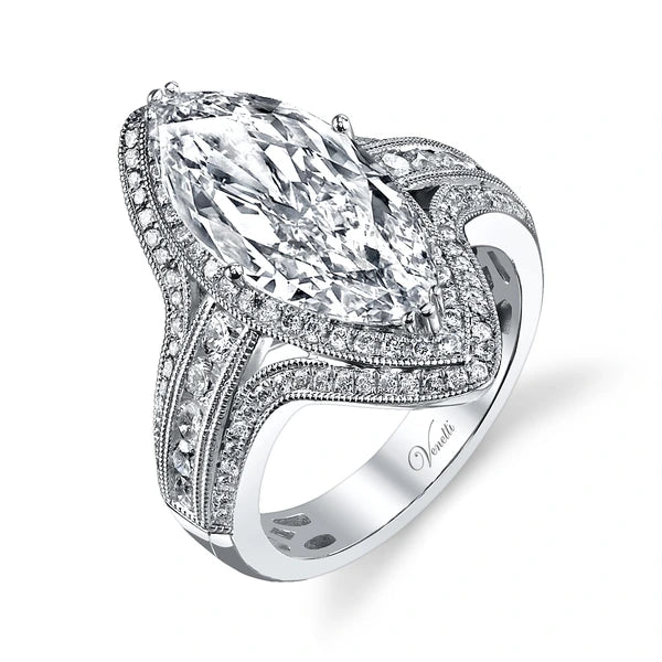 14K W Ring 114Rd 0.96Ct