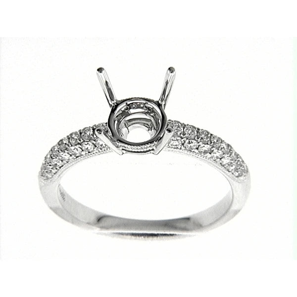 14K W Ring 52Rd 0.45Ct