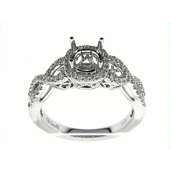 14K W Ring 60Rd 0.35Ct
