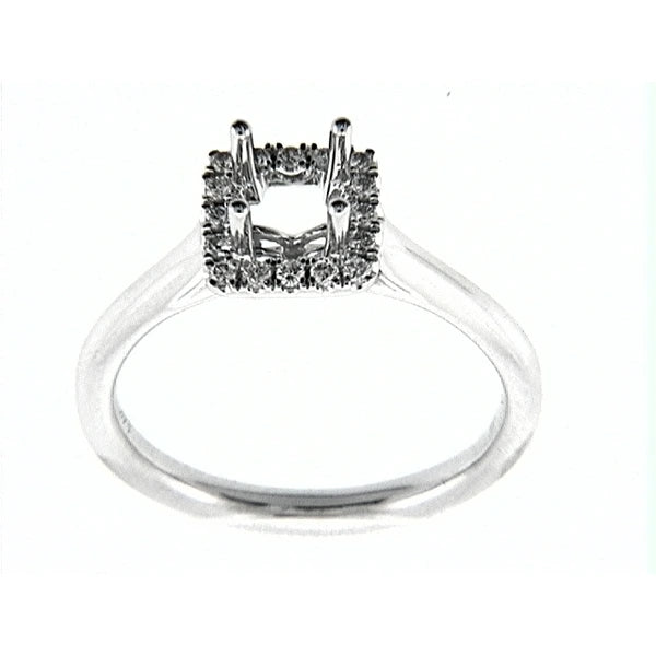 14K W Ring 16Rd 0.18Ct