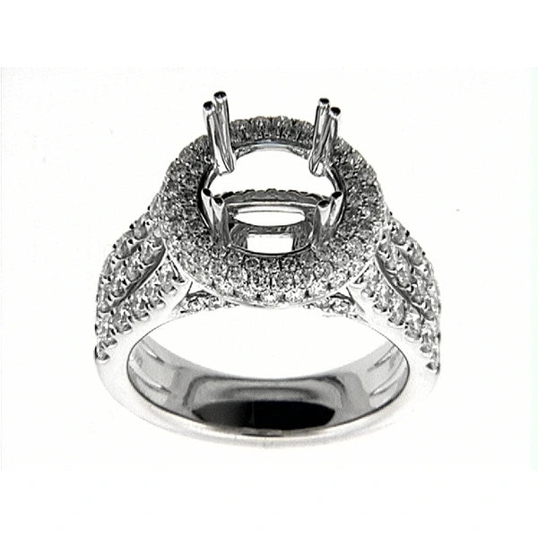 14K W Ring 136Rd 1.89Ct