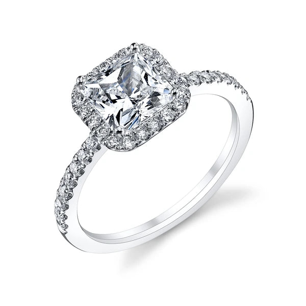 14K W Ring 38Rd 0.35Ct