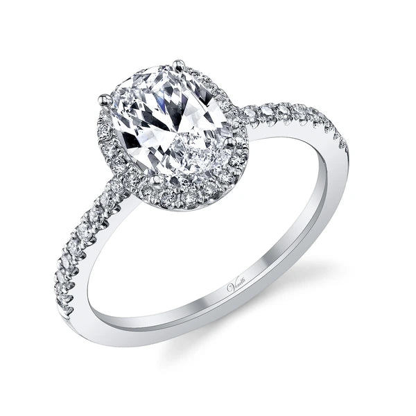 14K W Ring 38Rd 0.28Ct