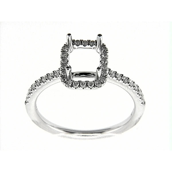 14K W Ring 40Rds 0.32Ct