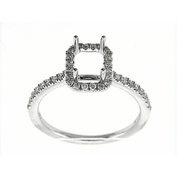 14K W Ring 38Rd 0.32Ct